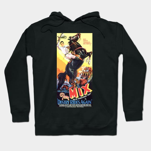 Vintage Western Movie Poster - Destry Rides Again Hoodie by Starbase79